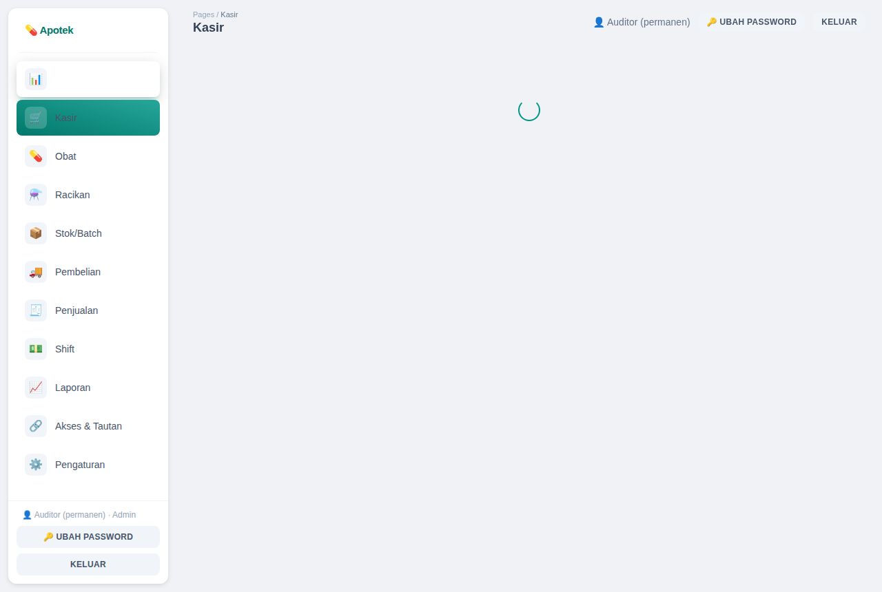 Apotek — Dashboard