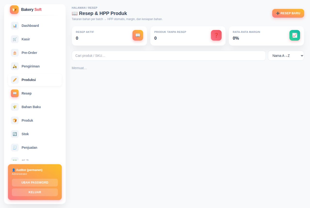 Bakery & Toko Roti — Produksi