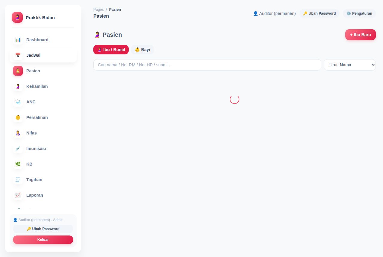 Praktik Bidan — Jadwal