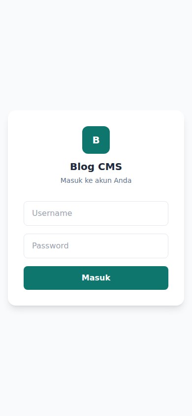Blog & CMS Sederhana — tampilan 2