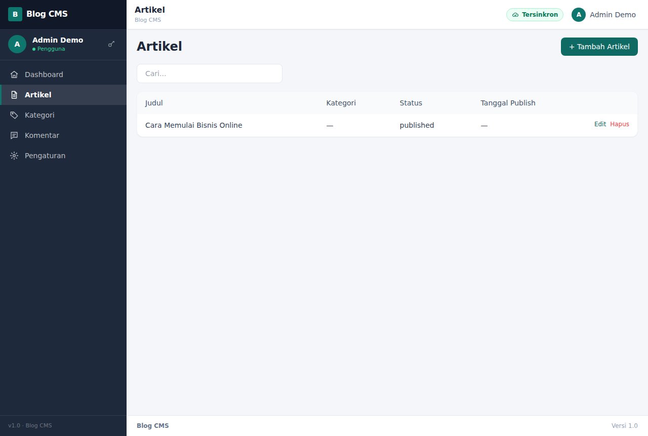 Blog & CMS Sederhana — tampilan 3
