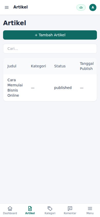 Blog & CMS Sederhana — tampilan 4