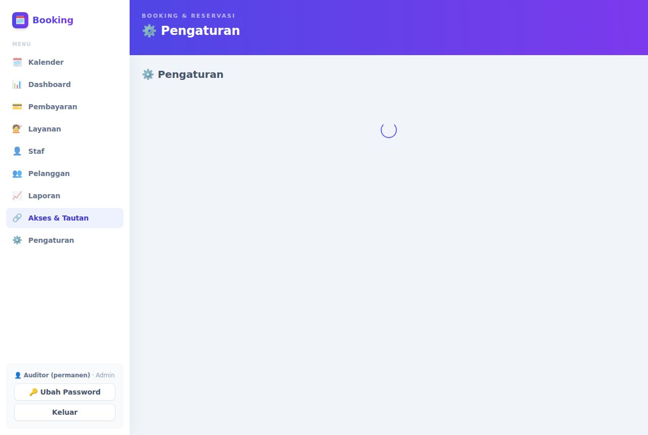 Booking & Reservasi — Akses & Tautan