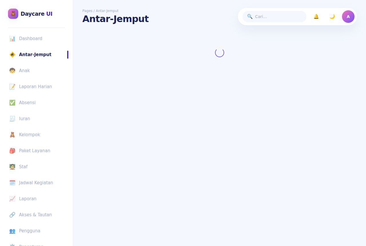 Daycare & PAUD — Dashboard