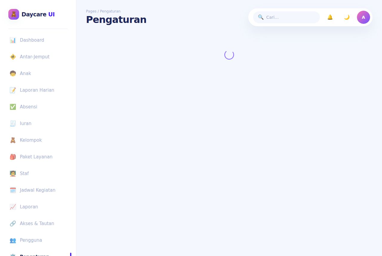 Daycare & PAUD — Pengguna