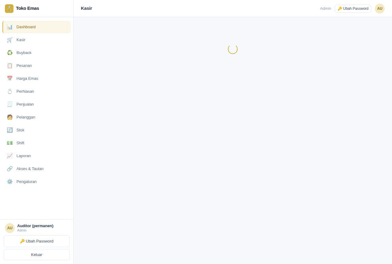Toko Emas & Perhiasan — Dashboard
