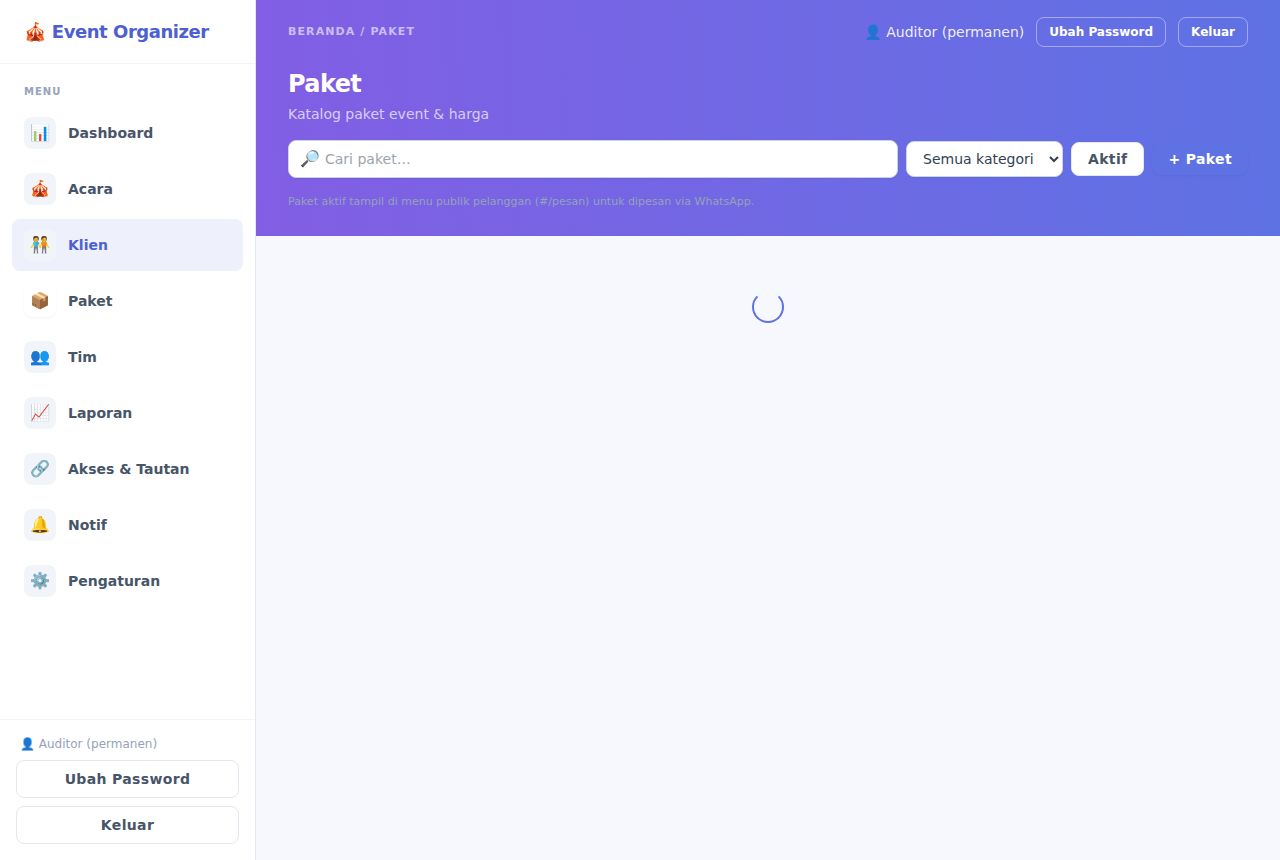 Event Organizer — Klien