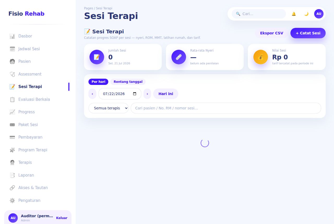 Klinik Fisioterapi — Assessment