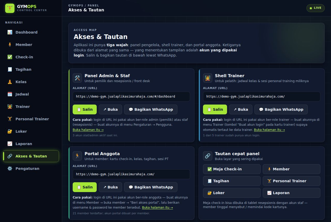 Gym & Fitness — Akses & Tautan