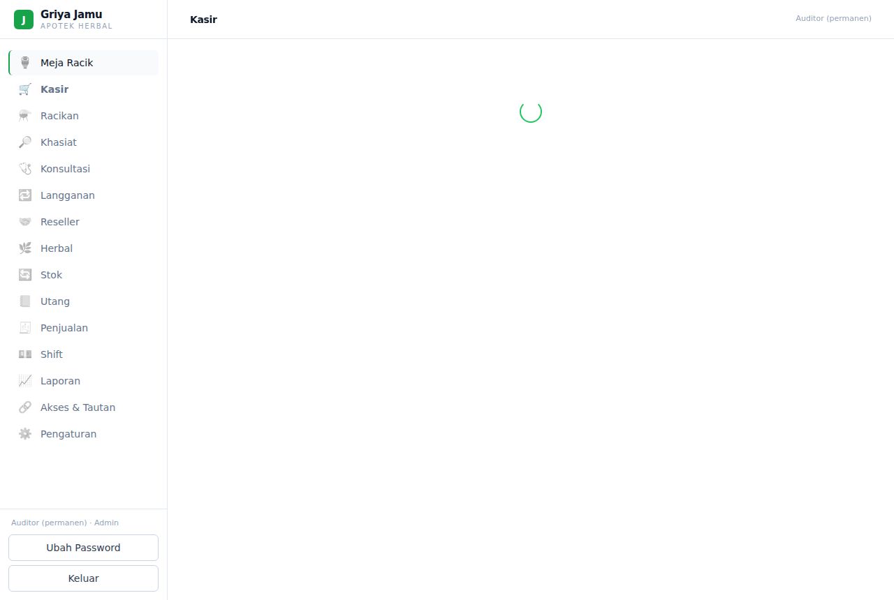 Toko Herbal & Jamu — Dashboard