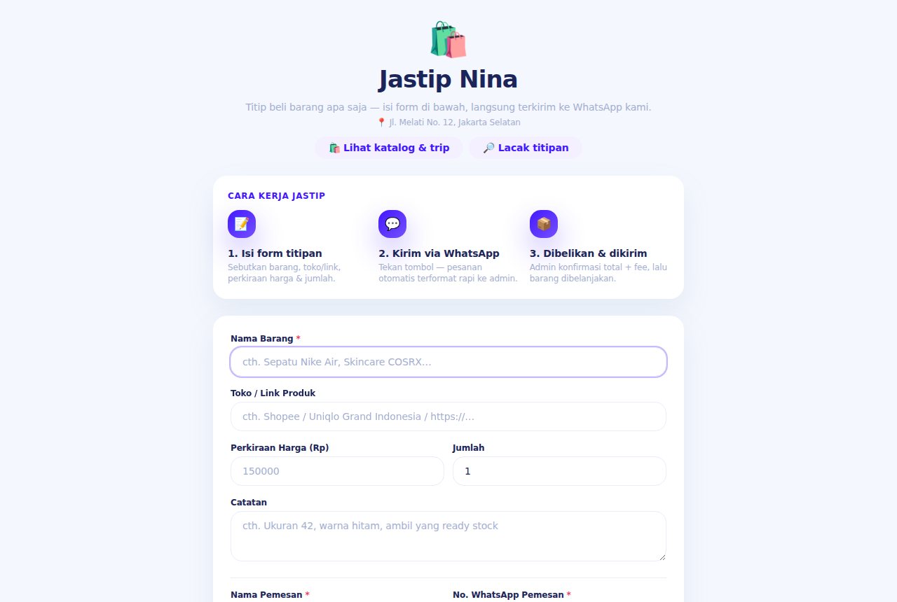 Jastip / Titip Beli — Pesan Online (Pelanggan)