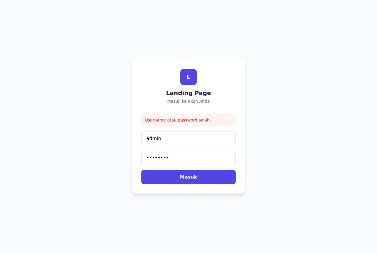 Landing Page Builder — tampilan 3