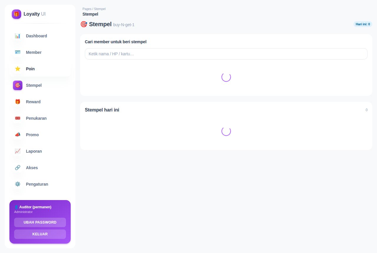 Loyalty & Membership — Poin