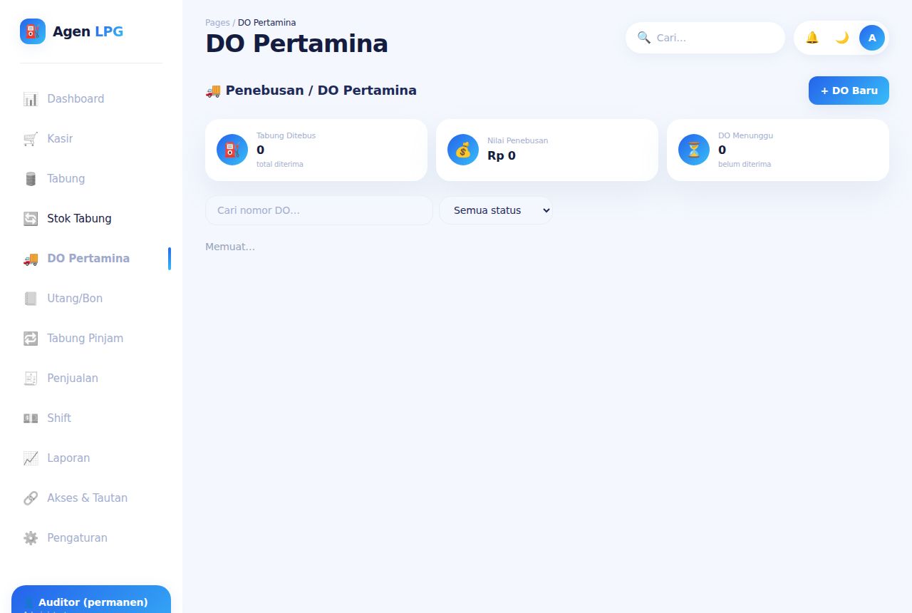 Agen & Pangkalan LPG — Stok Tabung