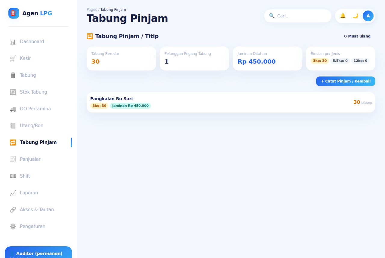 Agen & Pangkalan LPG — Tabung Pinjam