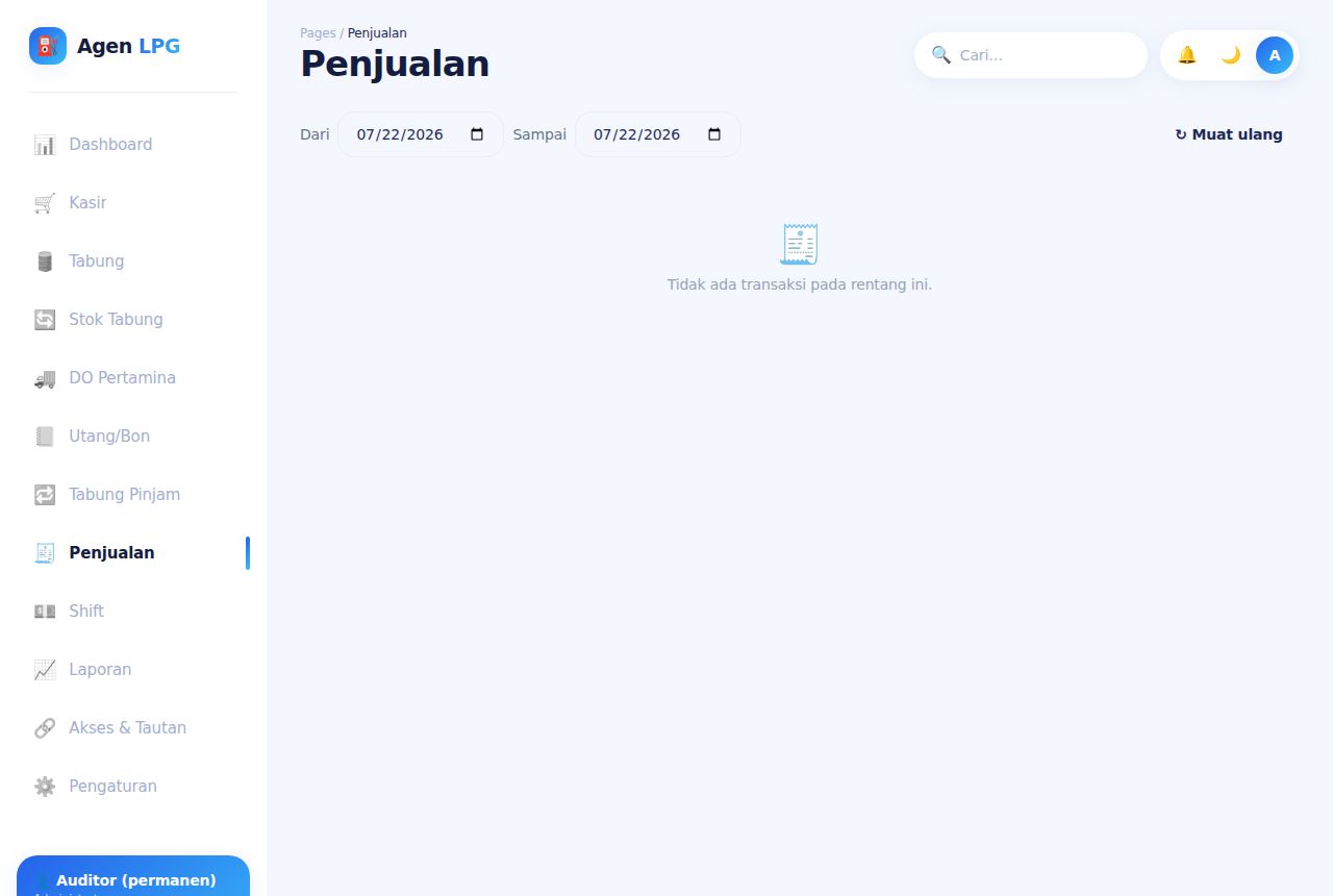 Agen & Pangkalan LPG — Penjualan