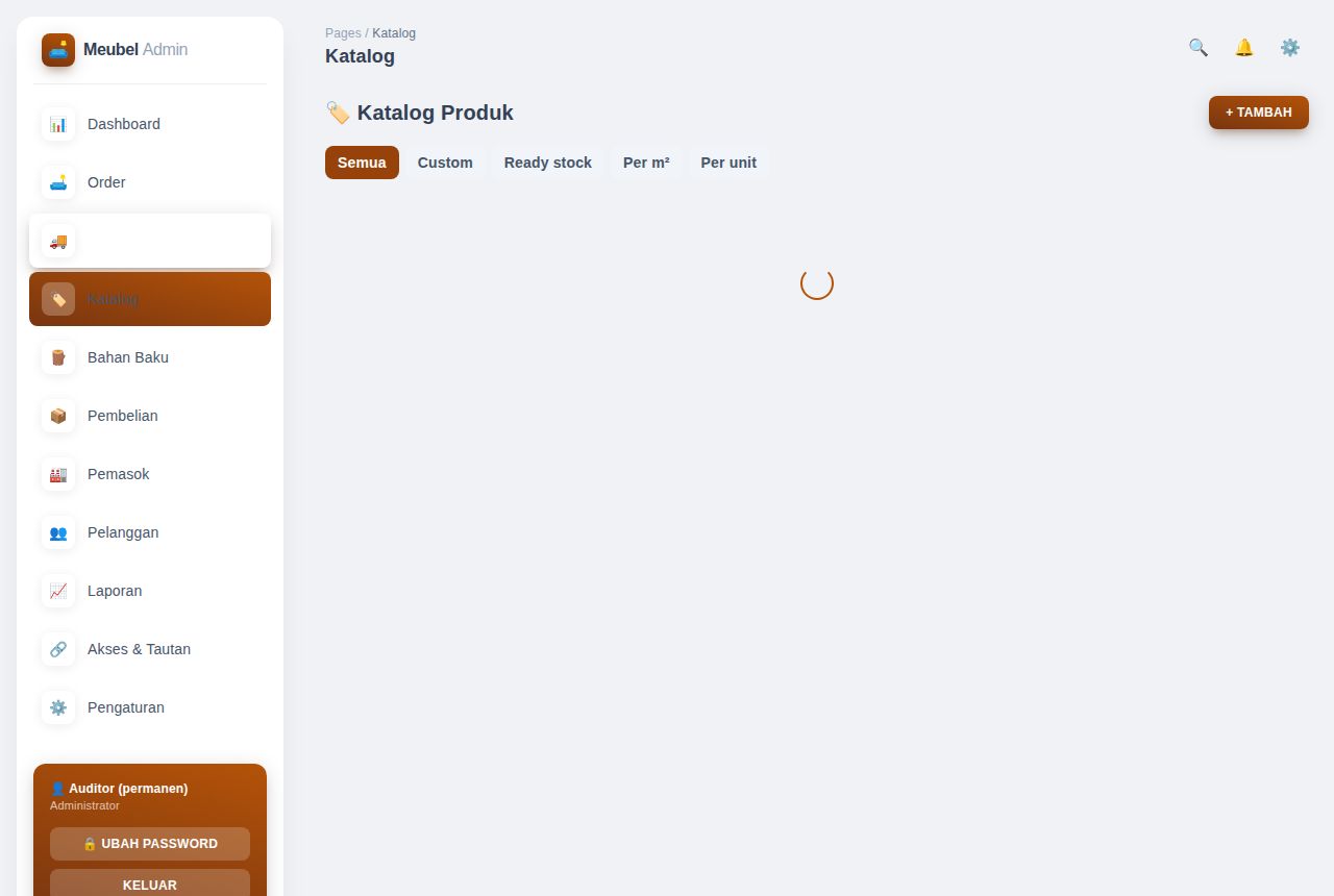 Meubel & Furniture Custom — Jadwal Instalasi