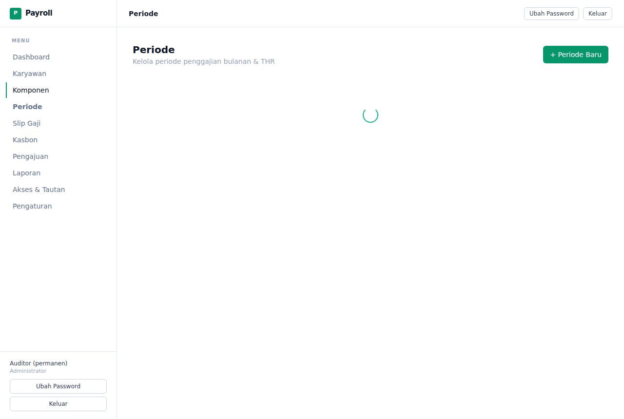 Payroll — Komponen