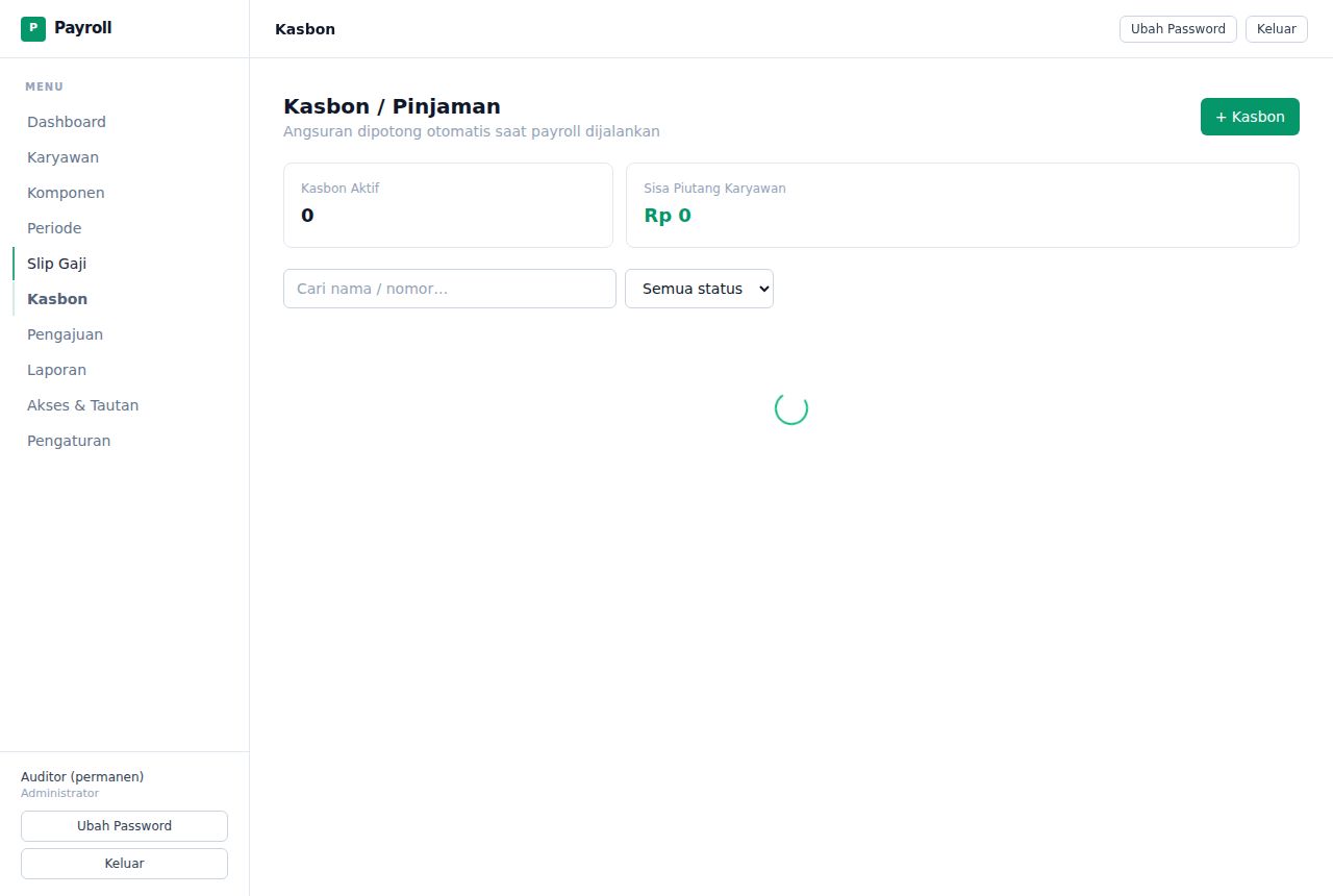 Payroll — Slip Gaji