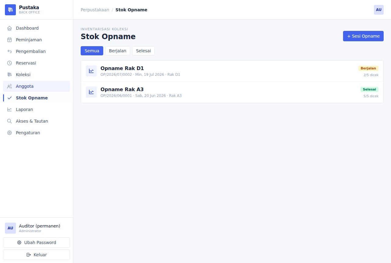 Perpustakaan — Stok Opname