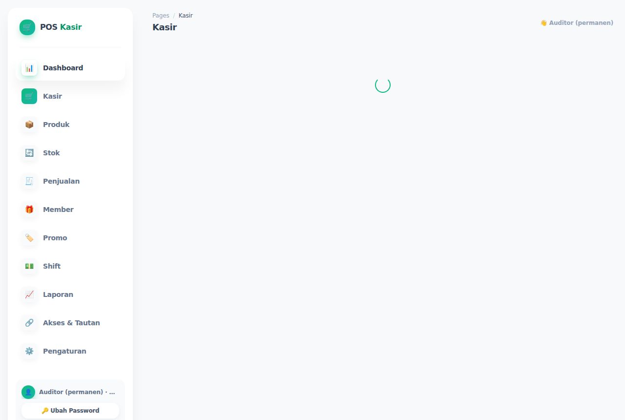 POS Kasir — Dashboard