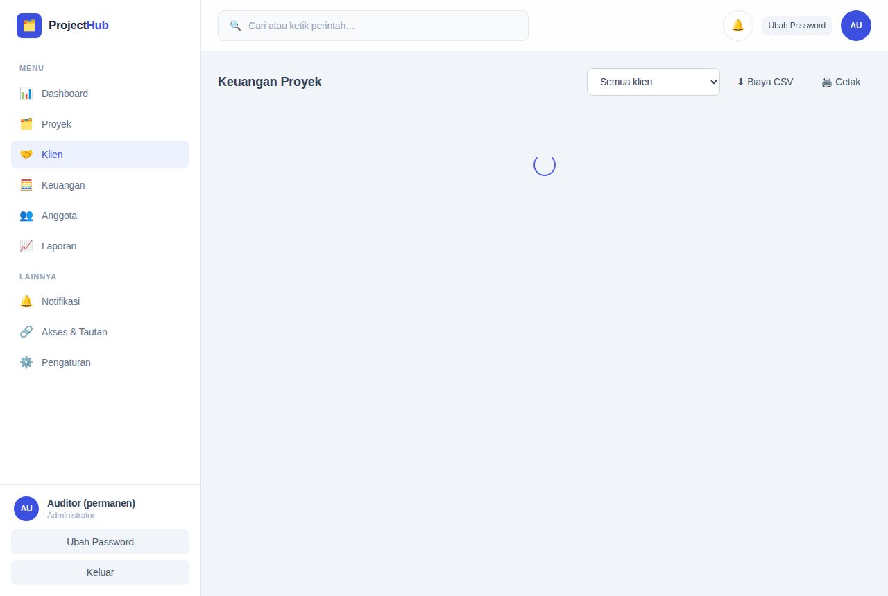 Project Manager — Klien
