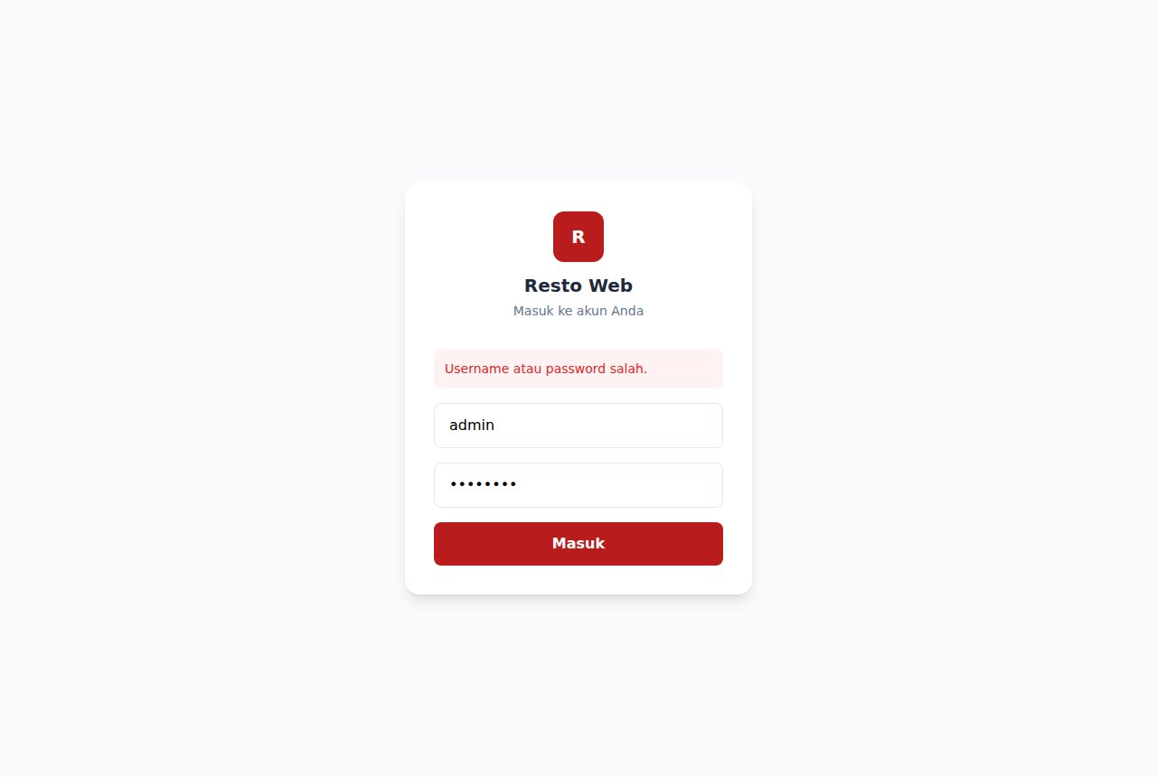 Website Restoran — tampilan 3