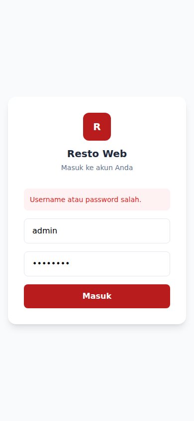 Website Restoran — tampilan 4