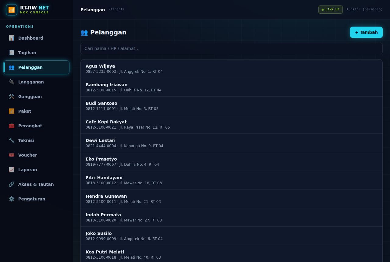 RT-RW Net & WiFi Billing — Pelanggan
