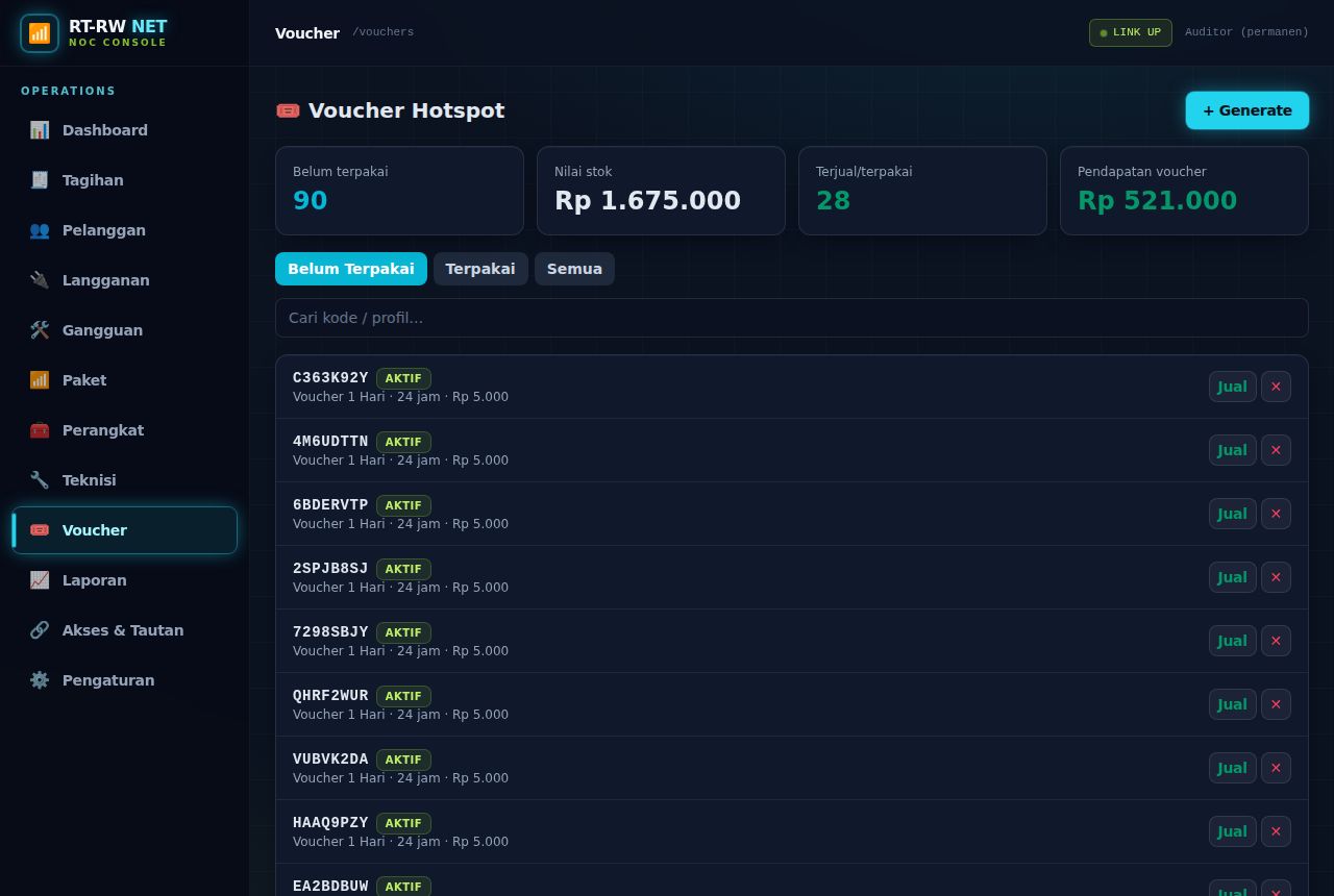 RT-RW Net & WiFi Billing — Voucher