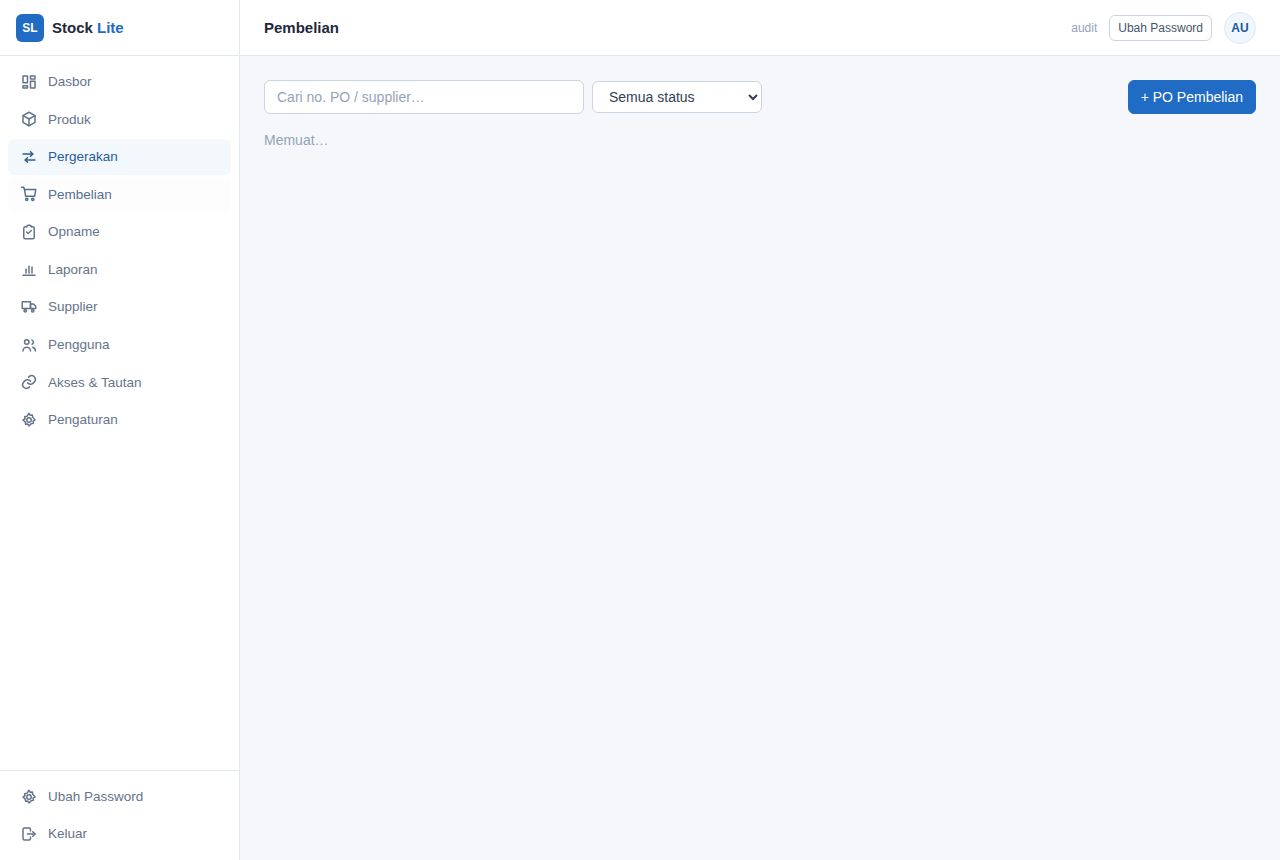 Stock Manager Lite — Movements