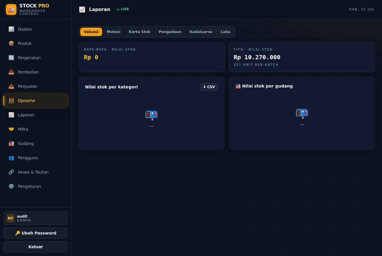 Stock Manager Pro — Reports