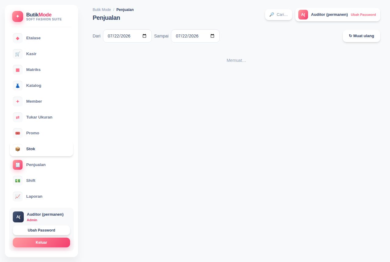 Toko Baju & Fashion — Stok