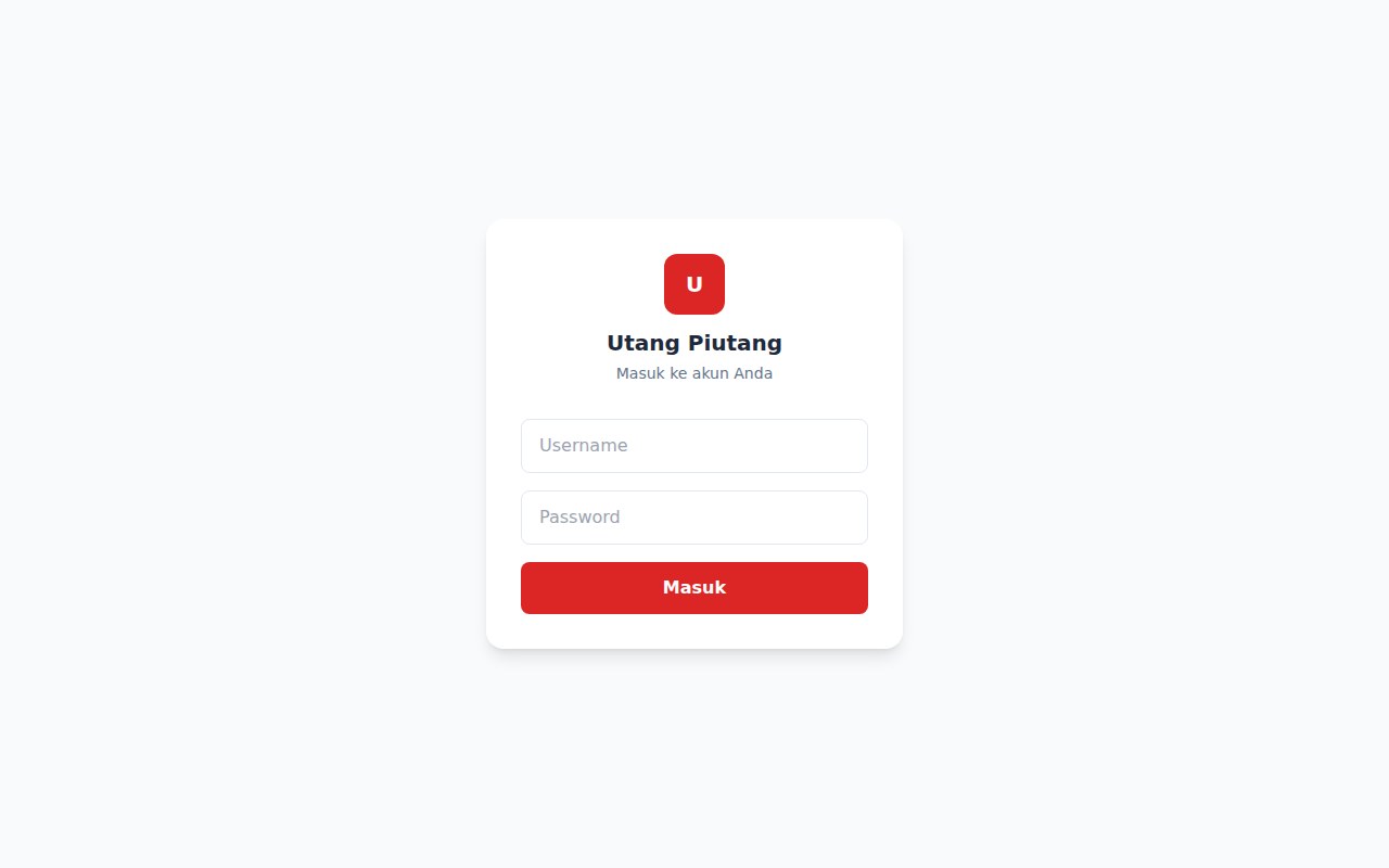 Utang Piutang & AR/AP — tampilan utama